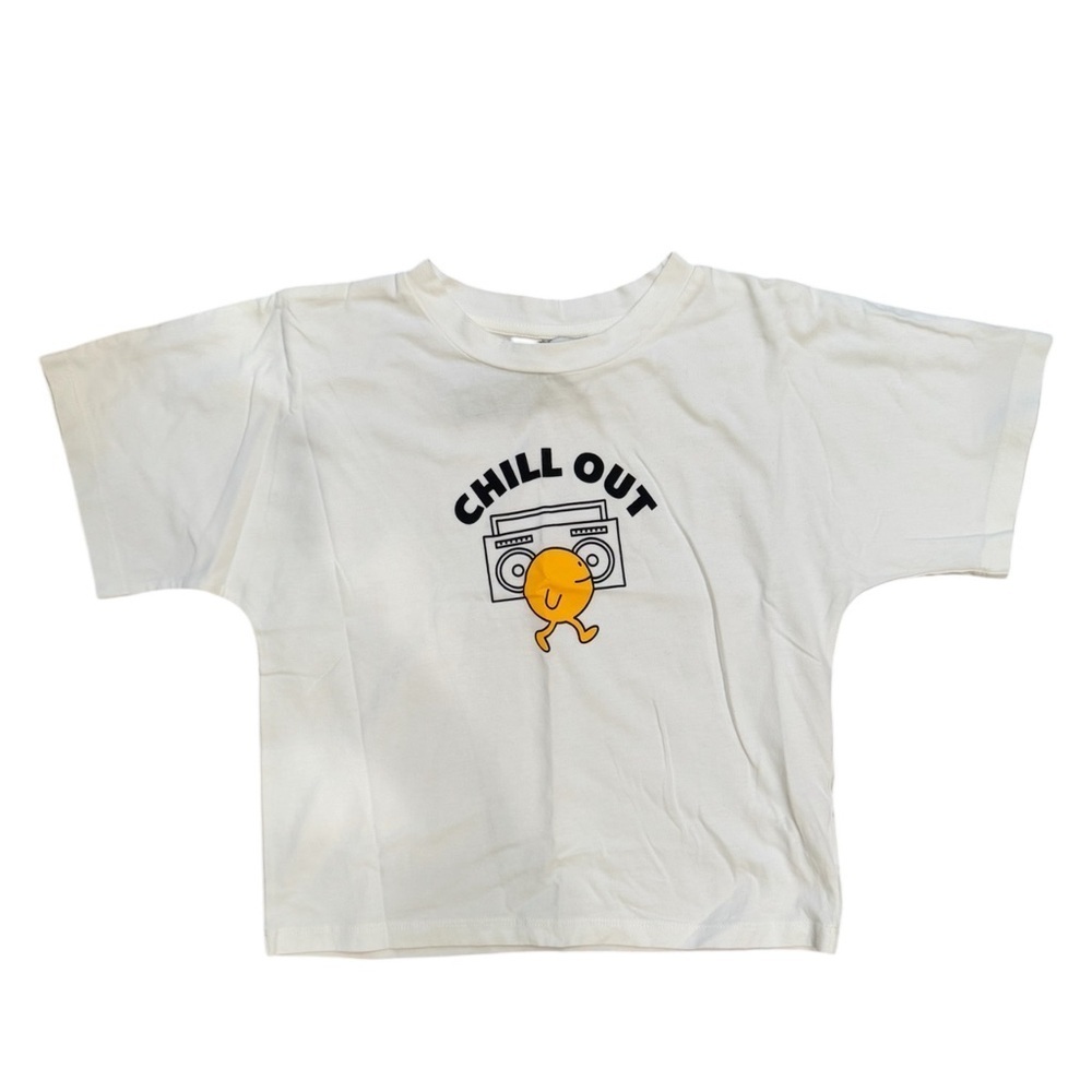 Hundred Pieces x Shobu Tsuchiya “chill out” Cotton Short Sleeve Girl’s Tee